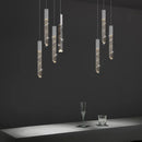 DecorBites™ Crystal Glass LED Pendant Light for Living Hallway Staircase & Restaurant