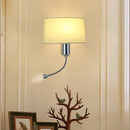 DecorBites™ Elegant Fabric Wall Lamp for Bedside Reading in Modern Nordic Style