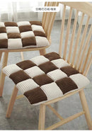 DecorBites™ Corduroy Cushion: Plaid Thickened Office Chair, Dining Chair, Sofa Floor Cushion