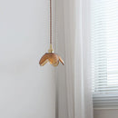 DecorBites™ Amber Glass LED Pendant Light Fixture Nordic Modern Copper Hanging Lamp