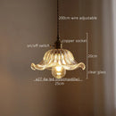 DecorBites™ Green Stripe Glass Pendant Lamp Fixture for Home Decor & Kitchen Lighting