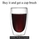 DecorBites™ Double Wall Borosilicate Glass Mug Heat Resistant Tea Coffee Cup
