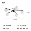 DecorBites™ Black/Gold Lustre Copper Ceiling LED Modern Light Fixture for Living Room/Kitchen/Balcony