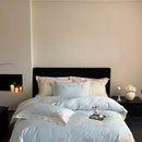 DecorBites™ 1000TC Egyptian Cotton Butterfly Flowers Embroidery Bedding Set