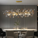 DecorBites™ Crystal Leaf Branch Chandelier - Elegant Lighting Fixture for Bedroom, Living Room, Dining Room