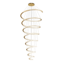 DecorBites™ Crystal Duplex Ring Pendant Light Chandelier