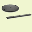 White & black pendant light ceiling mount canopy with hooks dining room