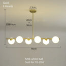 DecorBites™ Glass Ball Pendant Chandeliers LED Hanging Lights for Home Decor