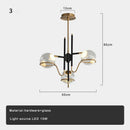 DecorBites™ Clear Glass Ball Ceiling Pendant Lights Luxury Nordic Pendant Lamp Black Gold Dimmable
