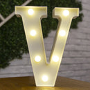 Decorative Letters Alphabet Letter LED Lights Luminous Number Lamp Night Light Wedding Proposal Party Baby Bedroom Decoration