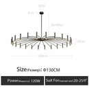 DecorBites™ LED Ceiling Chandelier: Minimalist Nordic Home Lighting for Living Room, Bedroom, Dining Area