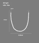 DecorBites™ Glass Gold Pendant Light for Living Room Luxury Bubble Necklace