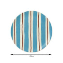 DecorBites™ Korean Style Round Bamboo Fiber Dining Plate for Desserts, Fruits, and Cakes