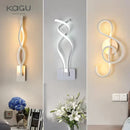 DecorBites™ LED Wall Lamps Modern Minimalist Bedroom Living Room Lighting Black White
