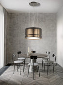 DecorBites™ Designer Fabric Ceiling Pendant Light | Luxury Round Hanging Lamp
