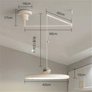 DecorBites™ Cream Iron Art Chandelier LED Pendant Light for Bedroom Living Room