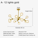 DecorBites™ Glass Ball Pendant Chandelier for Living Room Bedroom Dining Room
