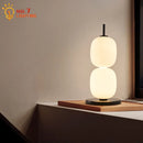 DecorBites™ Glass Gourd Table Lamp Marble Base Modern LED Indoor Lighting