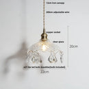 DecorBites™ Clear Glass LED Pendant Lights for Home Decor and Lighting