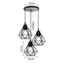 DecorBites™ Iron Frame Pendant Chandelier for Modern Indoor Lighting