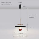 Modern metallic disc led pendant light for kitchen dining room