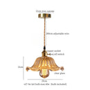 DecorBites™ Glass LED Hanging Lamp | Minimalist Copper Pendant Light