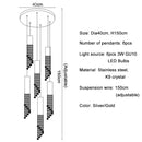 DecorBites™ Large Crystal LED Staircase Chandelier for Modern Living Room Hall Loft