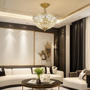DecorBites™ Luxe Crystal Semi Chandelier for Bedroom, Restaurant, Aisle - European Retro Style
