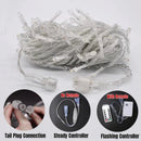 DecorBites™ Icicle LED String Lights: Festive Outdoor Christmas Decoration for Party, Patio, Garden