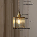 DecorBites™ Copper Glass LED Pendant Lamp, Modern Nordic Hanging Light