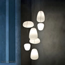 DecorBites™ Glass Whorl Pendant Lights for Kitchen and Living Room Decor