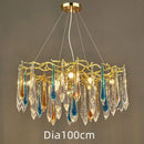 DecorBites™ Gold LED Branch Chandelier for Living Room, Bedroom, Hotel - Modern Luxury Aluminum Pendant Light