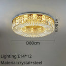 DecorBites™ Crystal Ring LED Ceiling Lamp for Modern Luxury Living