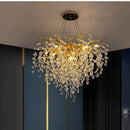 DecorBites™ Crystal G9 Chandelier: Luxury Living Room Branch Pendant Lights, Modern LED Luminarias