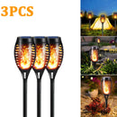 Outdoor 96LED Solar Flame Torch Lights Flickering Light Dancing Led Waterproof Garden Decoration Lawn Path Yard Patio Lamps