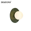 DecorBites™ Green Marble LED Wall Lamp for Luxury Living Room Decor
