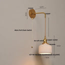 DecorBites™ Ceramic Knob Switch Wall Light by IWHD - Modern LED Sconce for Bedroom, Hallway & Bathroom