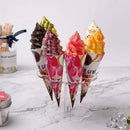 DecorBites™ Ice Cream Cone Holder Stand: Durable Acrylic Display Rack for Cupcakes & Cones