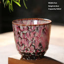 DecorBites™ Japanese Kiln Transformation Ceramic Tea Cup Espresso Coffee Mug Pottery Kung Fu Teacup