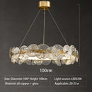 DecorBites™ Glass Flower LED Chandelier for Living Room Bedroom Kitchen Dining Ceiling Lights