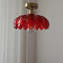 DecorBites™ Glass Industrial Pendant Light: Loft Style Fixture with Copper Socket for Home Decor