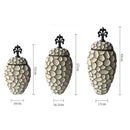 DecorBites™ Geometric Diamond Check Ceramic Vase: Home Decor Floral Arrangement & Accessories