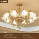 DecorBites™ Crystal Ceiling Chandelier for Modern Luxury Living Room & Hotel Lobby