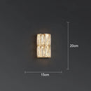 DecorBites™ Crystal LED Wall Lamp for Living Room Aisle Bedroom Staircase Decoration