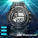 Men LED Digital Watch – Luminous Waterproof Sport Military Wristwatch