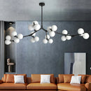 DecorBites™ Glass Ball LED Chandelier Molecular Pendant Lighting for Living Dining Bedroom