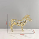 DecorBites™ Golden Openwork Animal Sculpture Set for Home Decoration