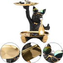 DecorBites™ French Bulldog Tray Statue: Stylish Bulldog Storage Decor for Modern Home & Office.