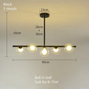 DecorBites™ Glass Ball Pendant Chandeliers - Modern LED Hanging Lights for Home Decor