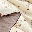 DecorBites™ Double Layered Soya Fibre Filling Quilt: Soft, Breathable, Grade A Maternal and Child Comforter